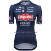 Maglia 2022 Alpecin-Fenix Manica Corta Blu Donna